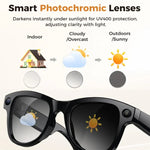 M02 8MP Kamera KI Smartbrille mit photochromen Gläsern