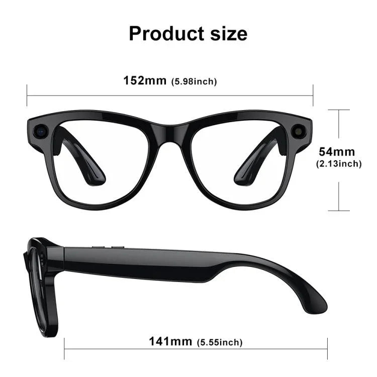 M02 8MP Kamera KI Smartbrille mit photochromen Gläsern