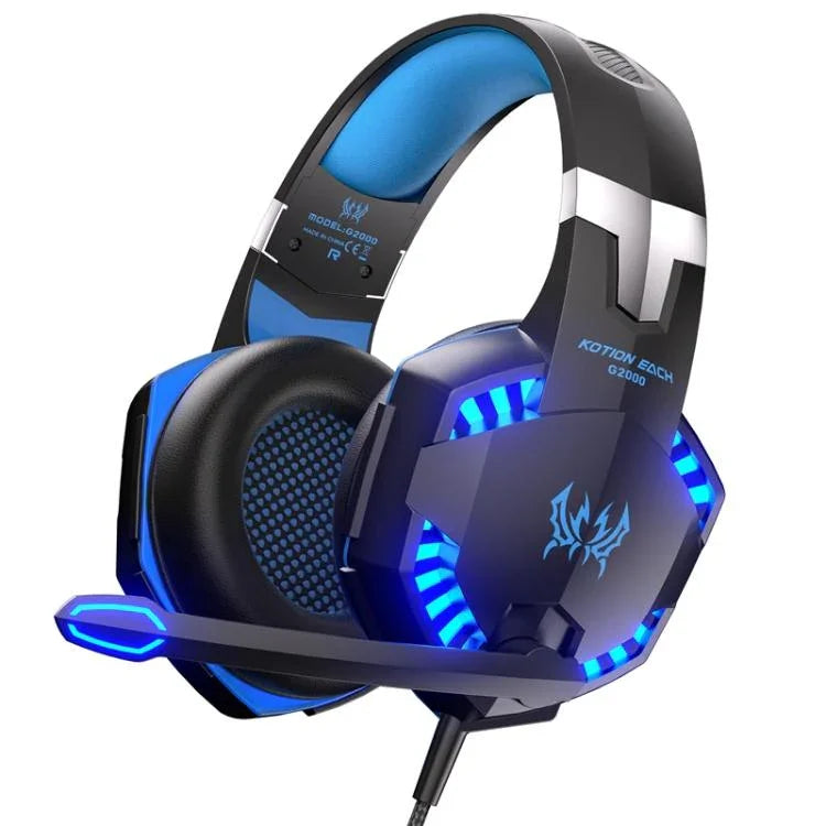 KOTION EACH G2000 Kabelgebundene Gaming-Kopfhörer mit LED-Beleuchtung