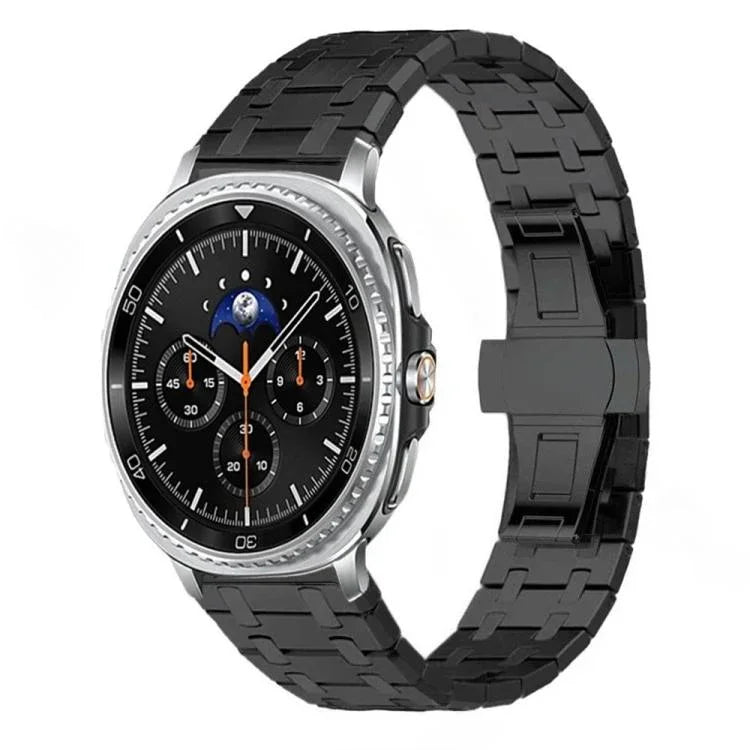Uhrenarmband aus Titanlegierung mit Schmetterlingsschließe, passend für Samsung Galaxy Watch Ultra 47 mm / Ultra 2025 und Samsung Galaxy Watch8 / Watch8 Classic