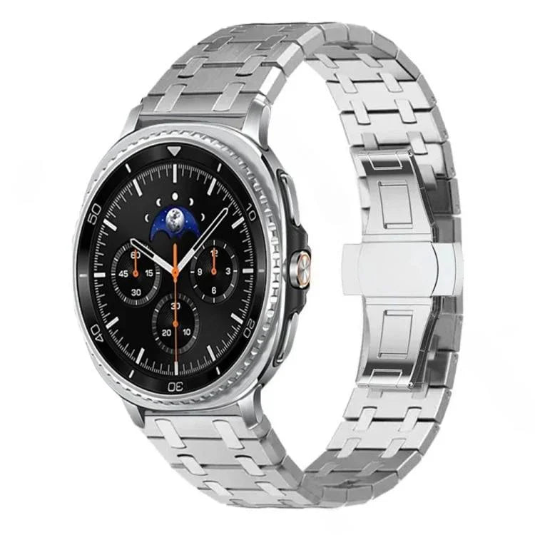 Uhrenarmband aus Titanlegierung mit Schmetterlingsschließe, passend für Samsung Galaxy Watch Ultra 47 mm / Ultra 2025 und Samsung Galaxy Watch8 / Watch8 Classic