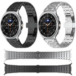 Uhrenarmband aus Titanlegierung mit Schmetterlingsschließe, passend für Samsung Galaxy Watch Ultra 47 mm / Ultra 2025 und Samsung Galaxy Watch8 / Watch8 Classic