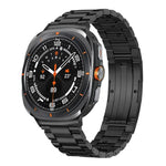 Abnehmbares Armband aus Titanlegierung mit drei Perlen und Dornschließe, passend für Samsung Galaxy Watch Ultra 47 mm / Ultra 2025 und Samsung Galaxy Watch8 / Watch8 Classic