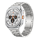 Abnehmbares Armband aus Titanlegierung mit drei Perlen und Dornschließe, passend für Samsung Galaxy Watch Ultra 47 mm / Ultra 2025 und Samsung Galaxy Watch8 / Watch8 Classic