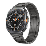 Abnehmbares Armband aus Titanlegierung mit drei Perlen und Dornschließe, passend für Samsung Galaxy Watch Ultra 47 mm / Ultra 2025 und Samsung Galaxy Watch8 / Watch8 Classic