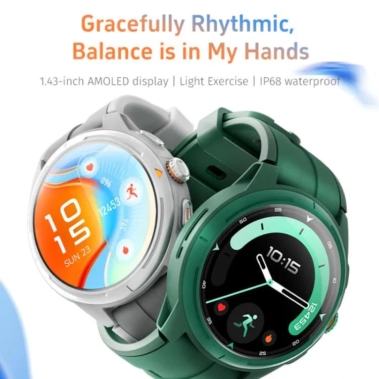 GTR6 Urban Runner Smartwatch mit 1,43 Zoll AMOLED-Bildschirm, IP68-zertifiziert, unterstützt Herzfrequenzmessung