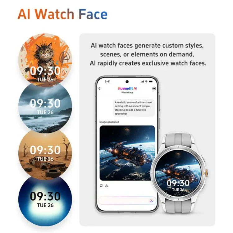 GTR6 Urban Runner Smartwatch mit 1,43 Zoll AMOLED-Bildschirm, IP68-zertifiziert, unterstützt Herzfrequenzmessung