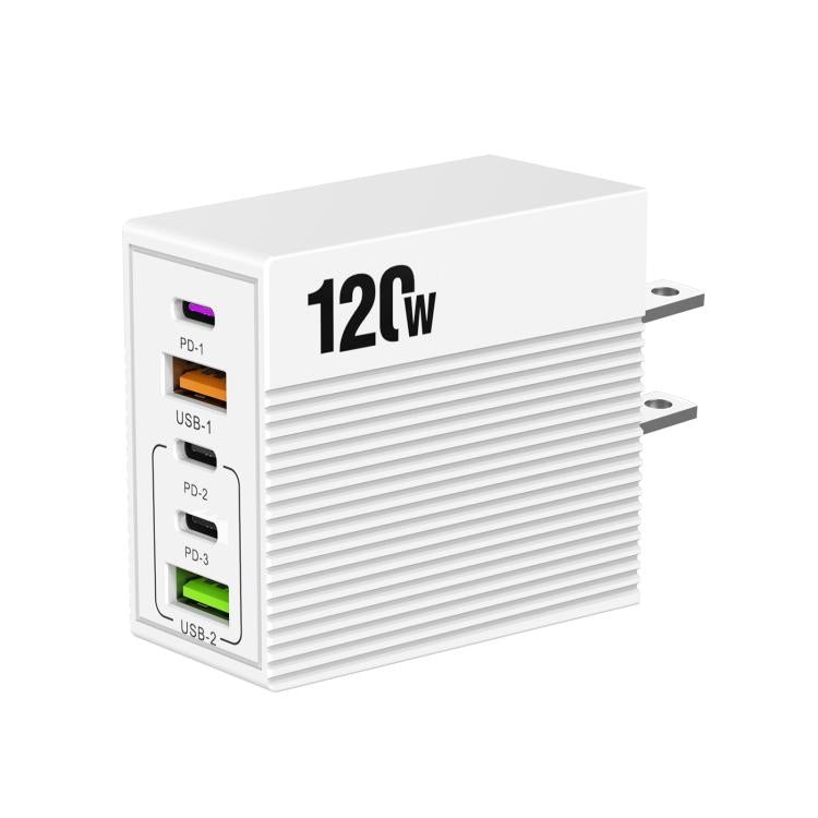 ADC-F007 120W 3xType-C Dual USB Multi-Port Ladegerät, US Stecker, EU Stecker, UK Stecker