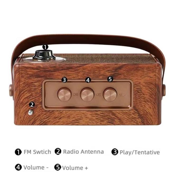 A23 Tragbarer Bluetooth-Lautsprecher unterstützt USB / TF-Karte / UKW-Radio