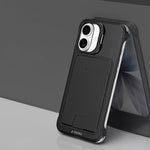 J TRIBE Metallrahmen Rahmenlose Kartenfach Objektivhalter Handyhülle, Für iPhone 17 Pro Max, Für iPhone 17 Pro, Für iPhone 17, Für iPhone Air, Für iPhone 16 Pro Max, Für iPhone 16 Pro, Für iPhone 15 Pro Max, Für iPhone 15 Pro