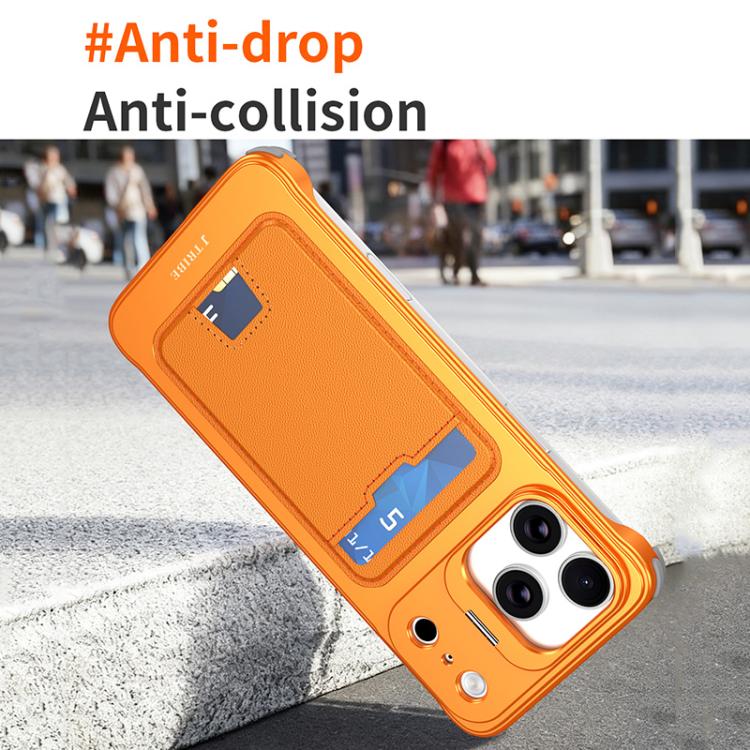 J TRIBE Metallrahmen Rahmenlose Kartenfach Objektivhalter Handyhülle, Für iPhone 17 Pro Max, Für iPhone 17 Pro, Für iPhone 17, Für iPhone Air, Für iPhone 16 Pro Max, Für iPhone 16 Pro, Für iPhone 15 Pro Max, Für iPhone 15 Pro