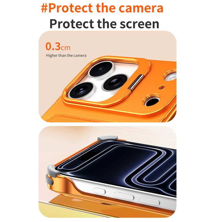 J TRIBE Metallrahmen Rahmenlose Kartenfach Objektivhalter Handyhülle, Für iPhone 17 Pro Max, Für iPhone 17 Pro, Für iPhone 17, Für iPhone Air, Für iPhone 16 Pro Max, Für iPhone 16 Pro, Für iPhone 15 Pro Max, Für iPhone 15 Pro