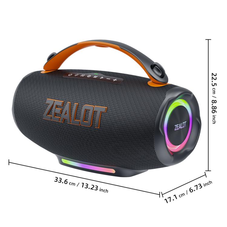 Zealot S167 100W Tragbarer Handheld-Outdoor-RGB-Bluetooth-Lautsprecher
