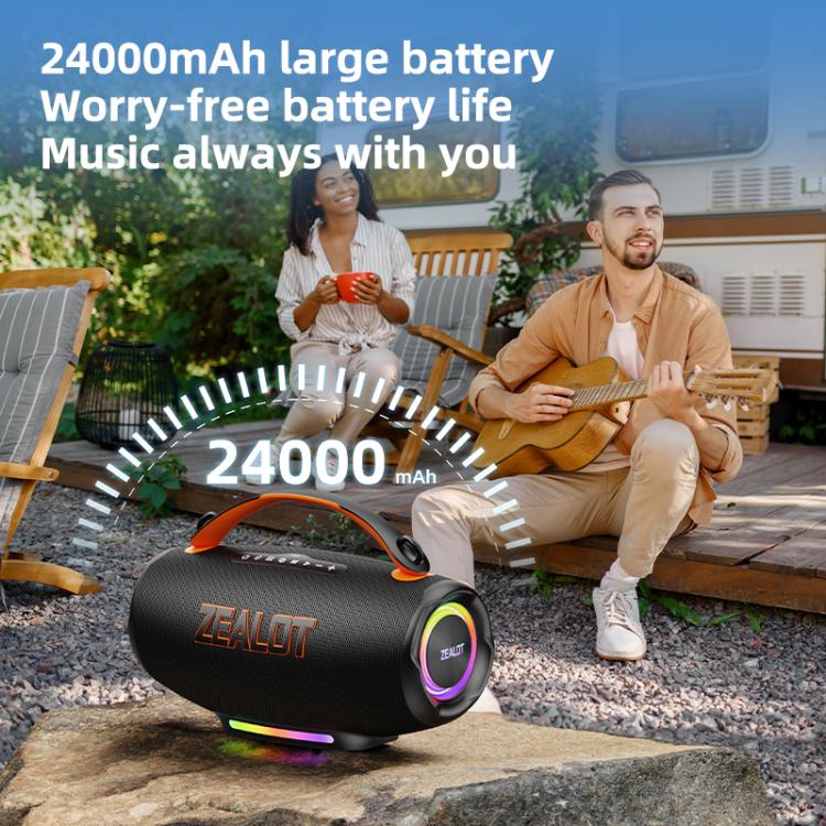 Zealot S167 100W Tragbarer Handheld-Outdoor-RGB-Bluetooth-Lautsprecher