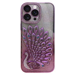 Galvanisierte TPU Pfauenrelief Strass Glitzer Handyhülle mit Linsenfolie, Für iPhone 17 Pro Max, Für iPhone 17 Pro, Für iPhone 17, Für iPhone 16 Pro Max, Für iPhone 16 Pro, Für iPhone 16 Plus, Für iPhone 16, Für iPhone 15 Pro Max