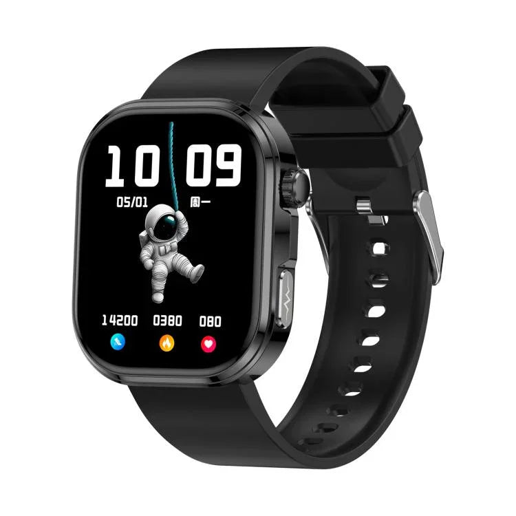 GE52 Smartwatch mit 1,88-Zoll-Full-HD-Touchscreen, Bluetooth-Anruffunktion, Silikonarmband und Unterstützung für Gesundheitsüberwachung