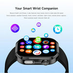 GE52 Smartwatch mit 1,88-Zoll-Full-HD-Touchscreen, Bluetooth-Anruffunktion, Silikonarmband und Unterstützung für Gesundheitsüberwachung