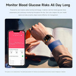 GE52 Smartwatch mit 1,88-Zoll-Full-HD-Touchscreen, Bluetooth-Anruffunktion, Silikonarmband und Unterstützung für Gesundheitsüberwachung