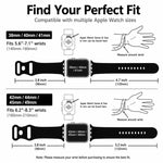 5er-Pack xDfind Silikon-Uhrenarmband mit Schmetterlingsverschluss, passend für Apple Watch 42 / 44 / 45 / 46 / 49 mm, Apple Watch 38 / 40 / 41 / S11 42 mm