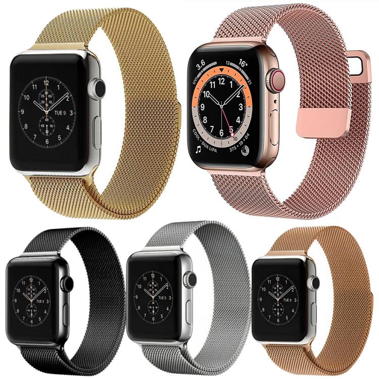5er-Pack xDfind Milanaise-Armband mit Magnetverschluss, passend für Apple Watch 42 / 44 / 45 / 46 / 49 mm, Apple Watch 38 / 40 / 41 / S11 42 mm