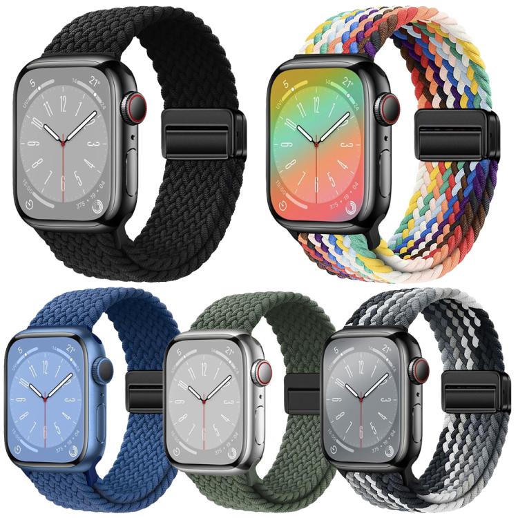 5er-Pack xDfind Magnetverschluss-Armband, gewebt, für Apple Watch 42 / 44 / 45 / 46 / 49 mm, für Apple Watch 38 / 40 / 41 / S11 42 mm