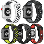 5er-Pack xDfind Silikon-Sportarmbänder in zwei Farben, passend für Apple Watch 42 / 44 / 45 / 46 / 49 mm, Apple Watch 38 / 40 / 41 / S11 42 mm