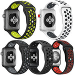 5er-Pack xDfind Silikon-Sportarmbänder in zwei Farben, passend für Apple Watch 42 / 44 / 45 / 46 / 49 mm, Apple Watch 38 / 40 / 41 / S11 42 mm