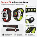 5er-Pack xDfind Silikon-Sportarmbänder in zwei Farben, passend für Apple Watch 42 / 44 / 45 / 46 / 49 mm, Apple Watch 38 / 40 / 41 / S11 42 mm