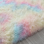 Einfaches Schlafsofa-Nacht-Gradient-Teppich Wohnzimmer Schlafzimmer-Matte, Regenbogen 100x200cm, Pink Lila 100x200cm, Hellgrau 100x200cm