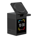 S5D 3-in-1 Multifunktionales 15W Touchscreen-Wireless-Ladegerät mit Bluetooth-Lautsprecherfunktion