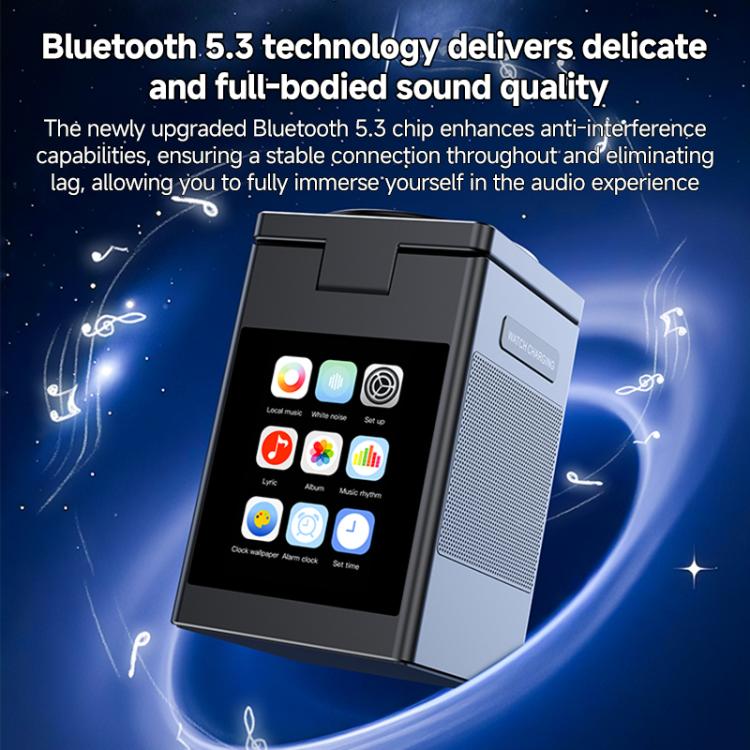 S5D 3-in-1 Multifunktionales 15W Touchscreen-Wireless-Ladegerät mit Bluetooth-Lautsprecherfunktion