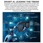 M01S 5MP Smart AI Kamerabrille unterstützt Sprachanrufe, Videoaufnahmen und WLAN-Übertragung