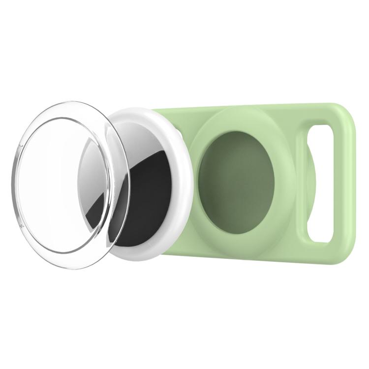 xDfind Silicone Pet Collar Tracker Transparent PC Cover, For AirTag 2nd Gen / AirTag 1st Gen
