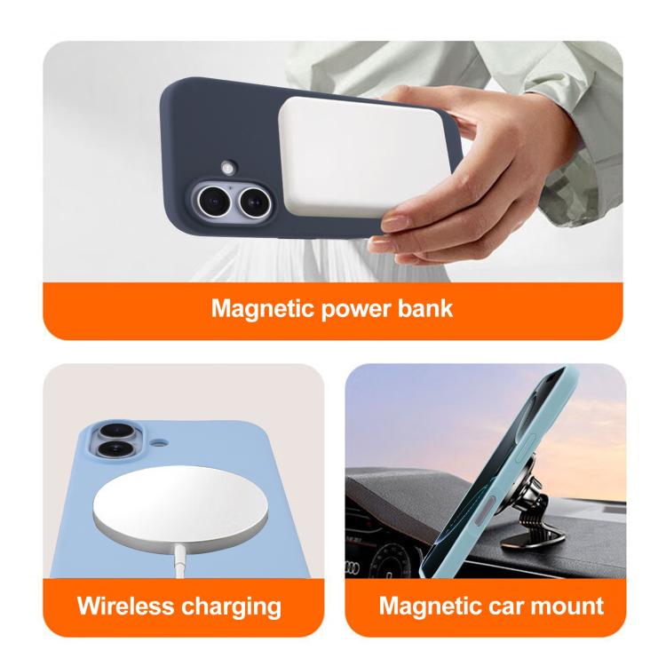 Flüssigsilikon Full Coverage MagSafe Handyhülle, für iPhone 17 Pro Max, für iPhone 17 Pro, für iPhone 17, für iPhone Air