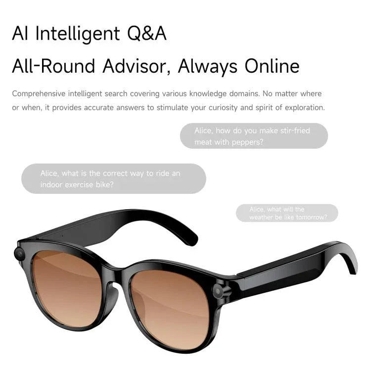 M89 2MP KI-Smartbrille mit Unterstützung für Bluetooth-Anrufe und intelligentem KI-Sprachassistenten