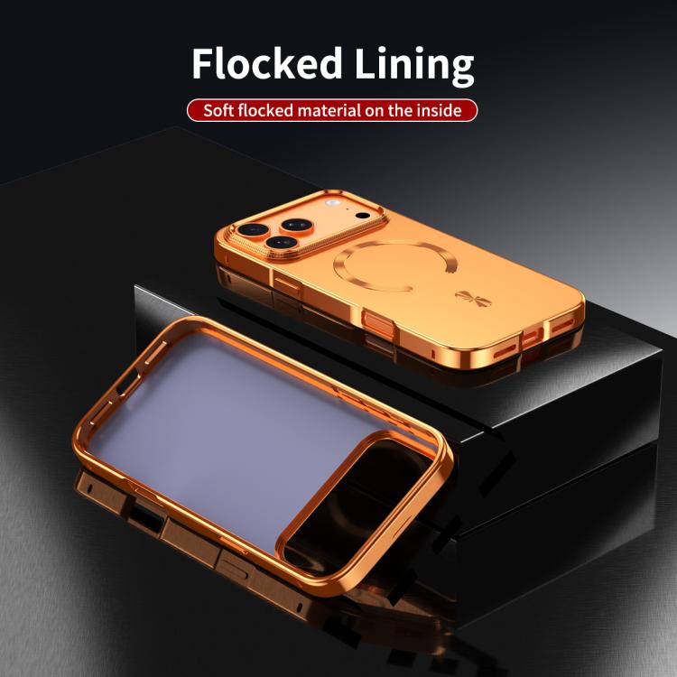 Mattiertes magnetisches Schutzgehäuse MagSafe Handyhülle aus Metalllegierung, für iPhone 17 Pro Max, für iPhone 17 Pro, für iPhone 17, für iPhone Air, für iPhone 16 Pro Max, für iPhone 16 Pro, für iPhone 15 Pro Max, für iPhone 15 Pro