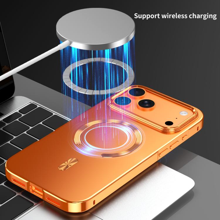 Mattiertes magnetisches Schutzgehäuse MagSafe Handyhülle aus Metalllegierung, für iPhone 17 Pro Max, für iPhone 17 Pro, für iPhone 17, für iPhone Air, für iPhone 16 Pro Max, für iPhone 16 Pro, für iPhone 15 Pro Max, für iPhone 15 Pro