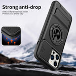 Lens Sliding Window Multifunctional Magnetic Shockproof Phone Case, For iPhone 13 Pro Max, For iPhone 13 Pro, For iPhone 12 Pro Max, For iPhone 11 Pro Max, For iPhone 11