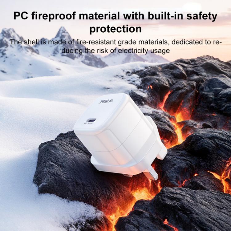 Yesido YC149 PD 35W Type-C Mini Ice Cube Fast Charger, UK Plug