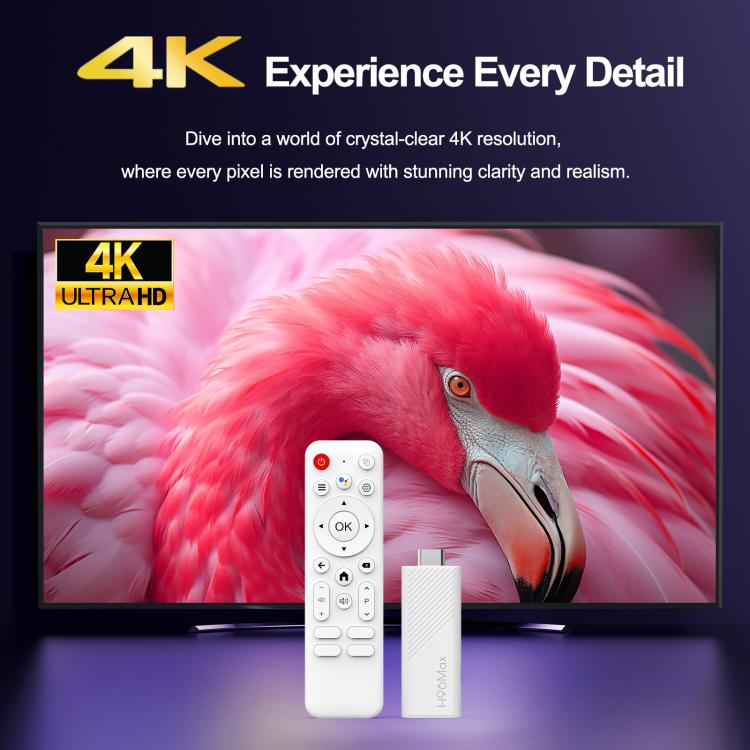 H96 Max H313 Android 14 Mini HD TV-Stick mit Fernbedienung, ARM Cortex-A53 Quad-Core, 2GB+16GB, 2GB+8GB