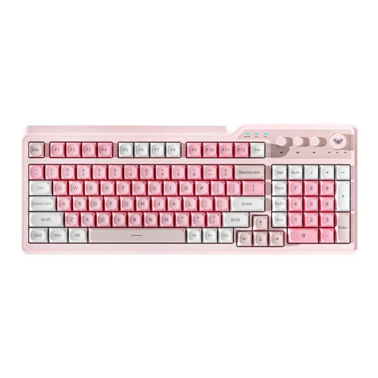 AULA F3099 99 Tasten RGB Beleuchtung Tri-Mode Gaming-Tastatur