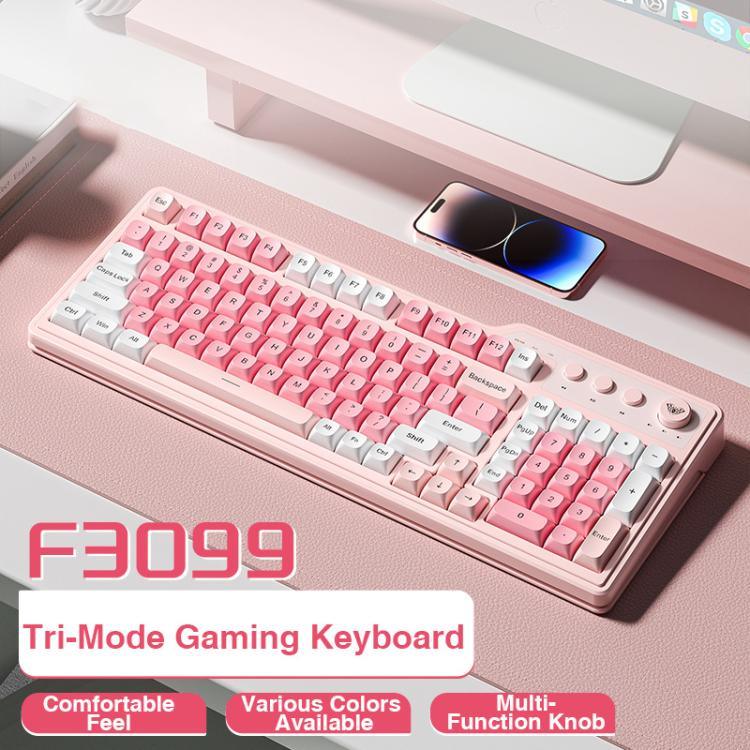 AULA F3099 99 Tasten RGB Beleuchtung Tri-Mode Gaming-Tastatur