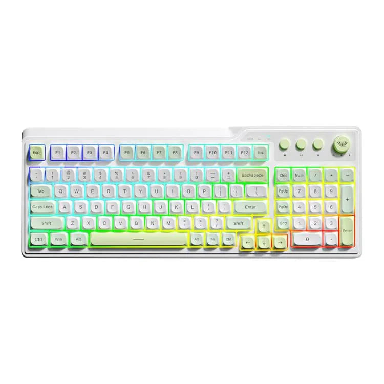 AULA F3099 99 Tasten RGB Beleuchtung Tri-Mode Gaming-Tastatur