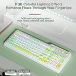 AULA F3099 99 Tasten RGB Beleuchtung Tri-Mode Gaming-Tastatur