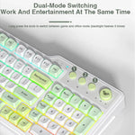 AULA F3099 99 Tasten RGB Beleuchtung Tri-Mode Gaming-Tastatur