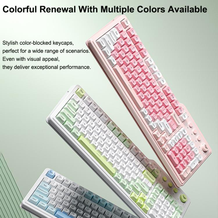 AULA F3099 99 Tasten RGB Beleuchtung Tri-Mode Gaming-Tastatur