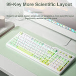 AULA F3099 99 Tasten RGB Beleuchtung Tri-Mode Gaming-Tastatur