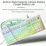 AULA F3099 99 Tasten RGB Beleuchtung Tri-Mode Gaming-Tastatur