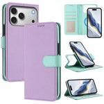 Abnehmbare Handyhülle aus veganem Litschi-Leder mit magnetischem Seiten-Patch, für iPhone 17 Pro Max, für iPhone 17 Pro, für iPhone 17, für iPhone Air, für iPhone 16 Pro Max, für iPhone 16 Pro, für iPhone 16 Plus, für iPhone 16