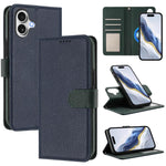 Abnehmbare Handyhülle aus veganem Litschi-Leder mit magnetischem Seiten-Patch, für iPhone 17 Pro Max, für iPhone 17 Pro, für iPhone 17, für iPhone Air, für iPhone 16 Pro Max, für iPhone 16 Pro, für iPhone 16 Plus, für iPhone 16